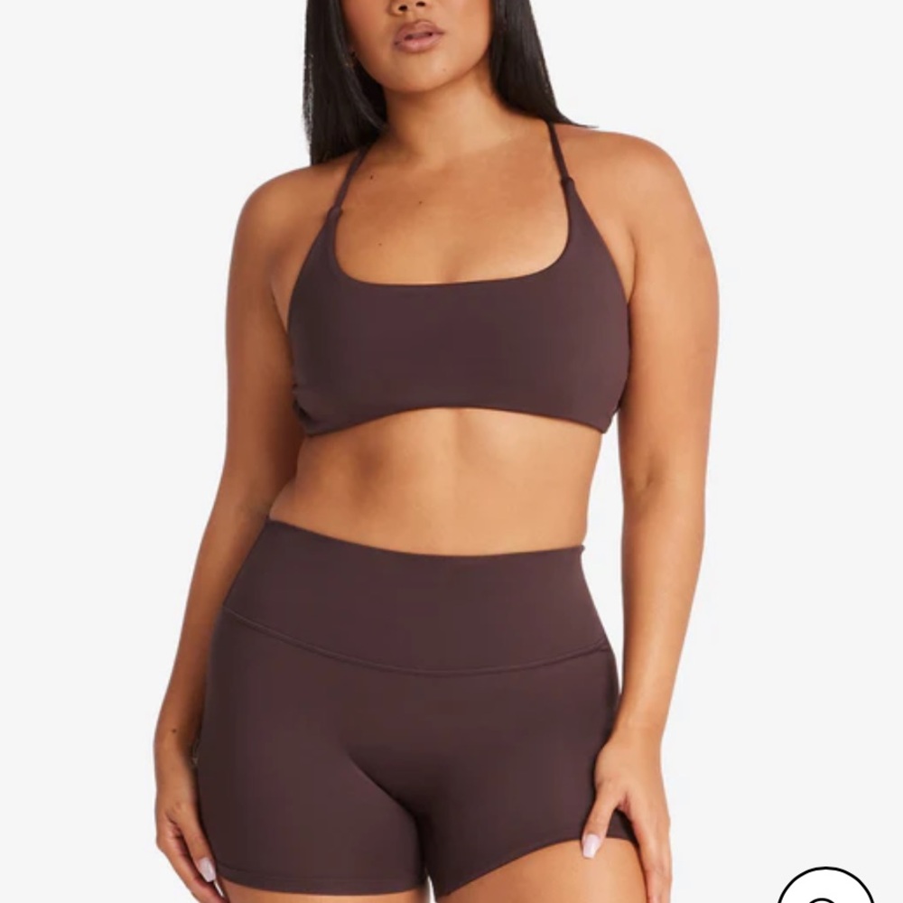 CSB Serenity Lexi Crop espresso Sports Bra